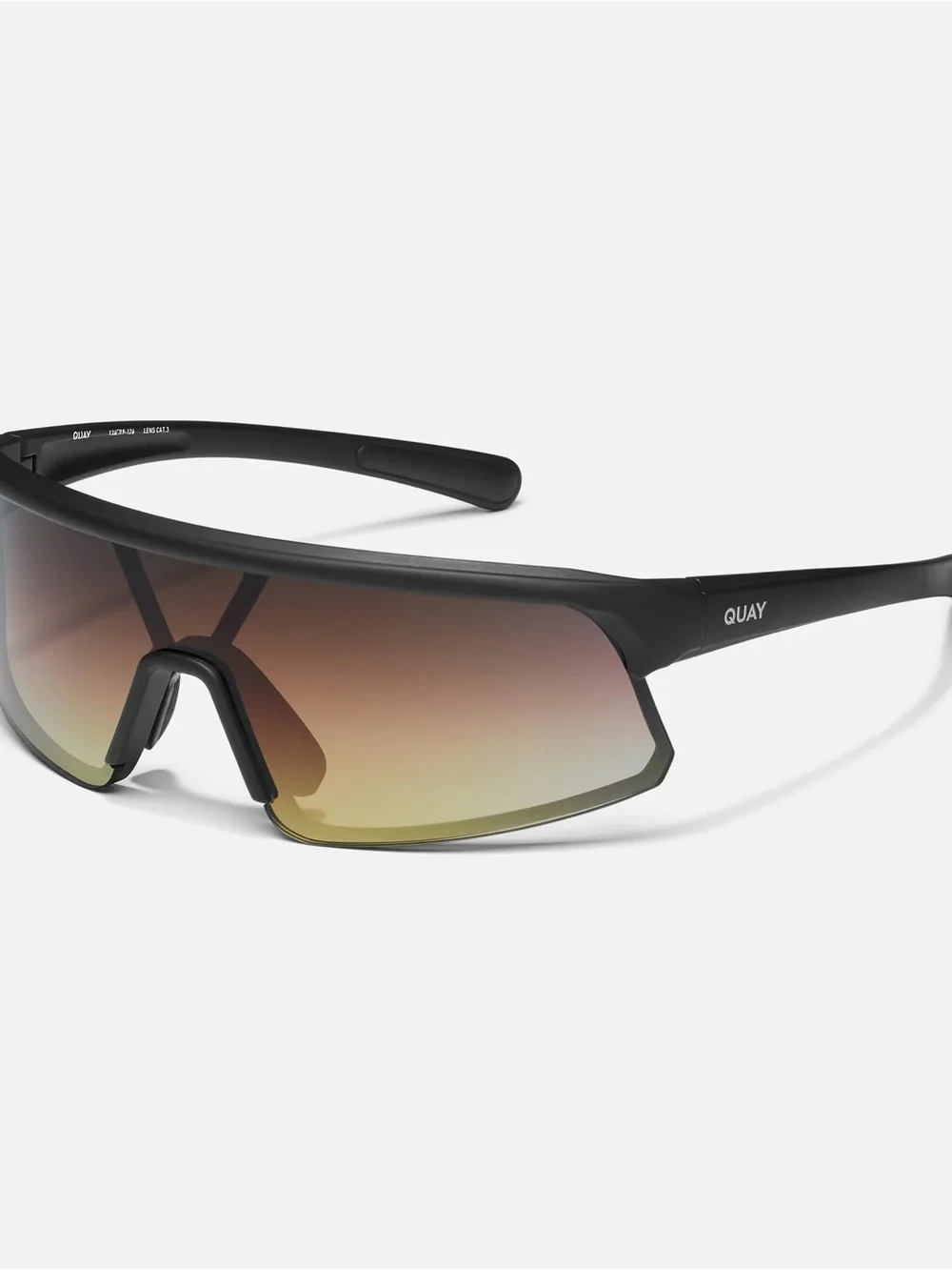 Quay CLOCK IT Matte Black Frame / Bronze Glow Lens Sunglasses